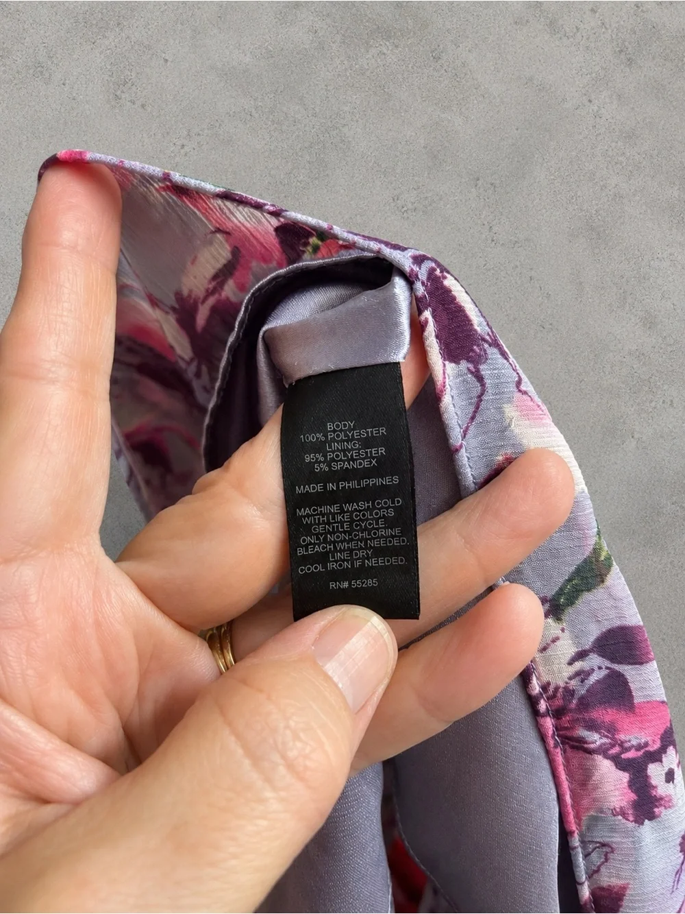 Express Floral Mini Dress in Pink and Lavender